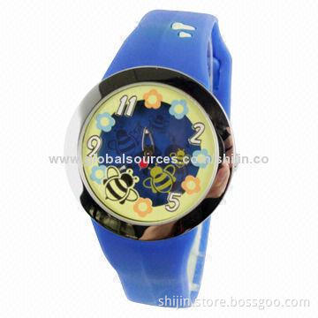 High-quality stainless steel watches, silicone strap, quartz movement, OEM, China factory